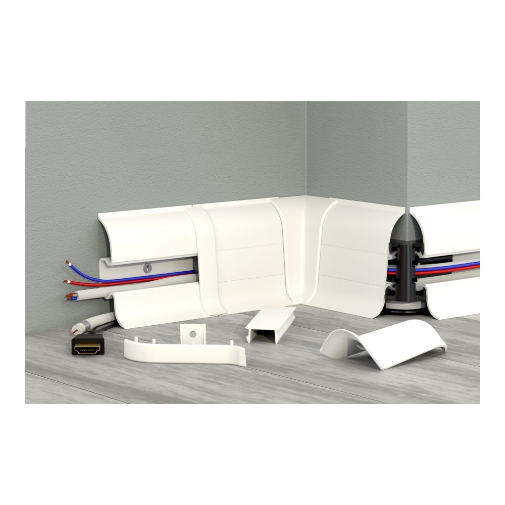 Listwa przypodłogowa CEZAR PREMIUM Biały