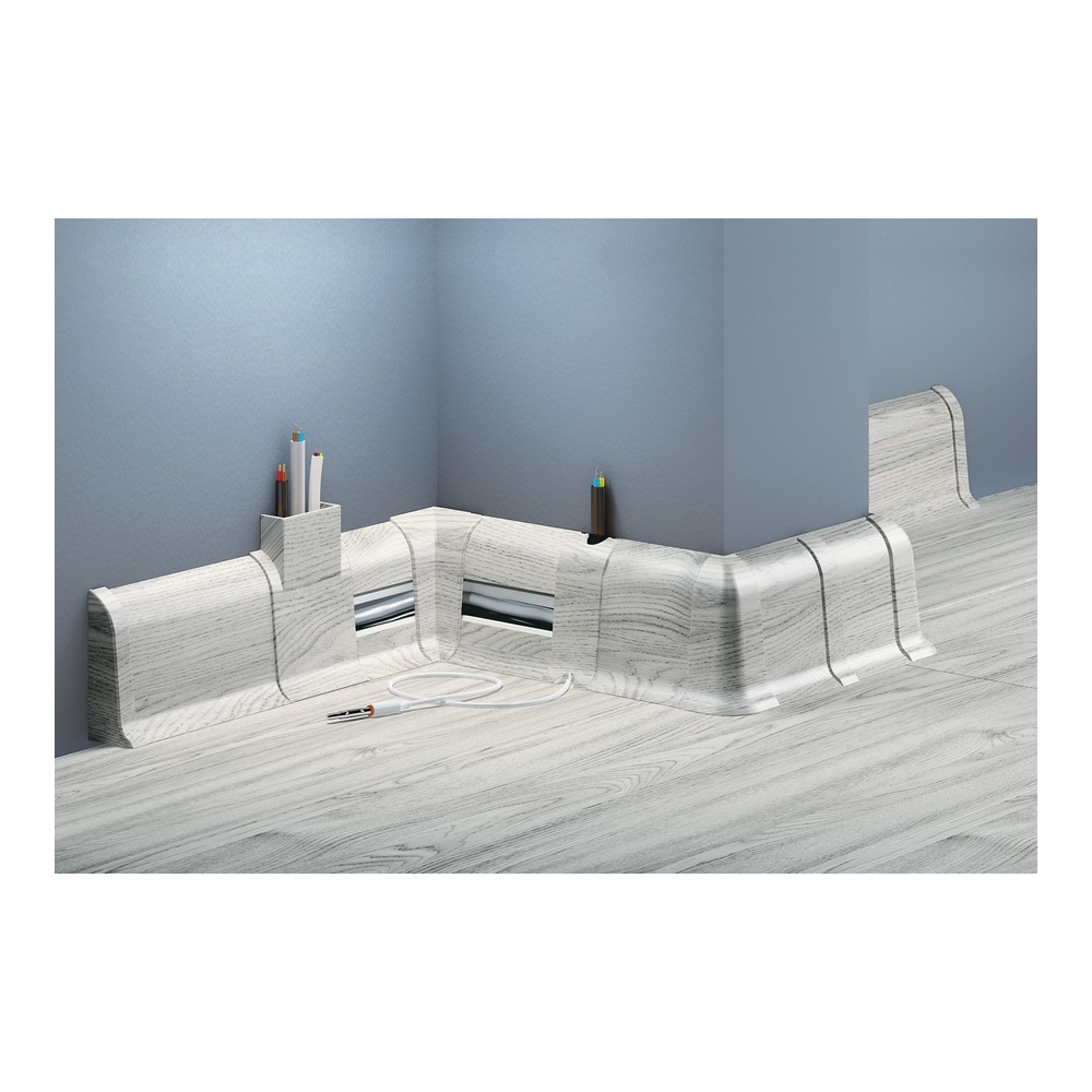 Listwa przypodłogowa CEZAR PREMIUM Biały