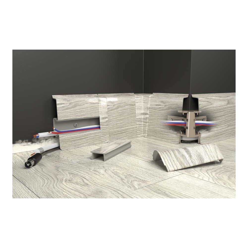 Listwa przypodłogowa CEZAR 60 Biały