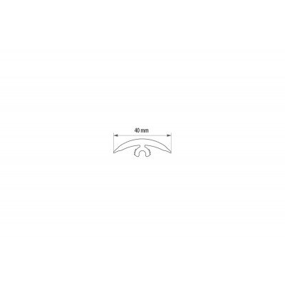 Elastyczny profil podłogowy Flex Line Jesion Jasny PVC