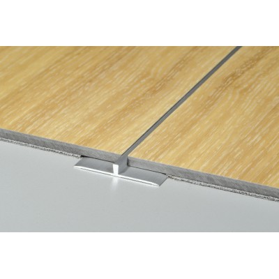 Profil do paneli LVT dylatacyjny aluminium anoda 3mm Srebrny