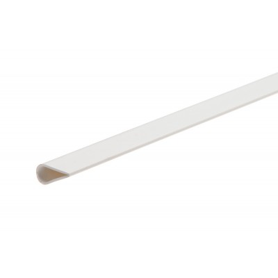 Profil wykończeniowy klamrowy do wykładzin biały PVC 8x15 mm