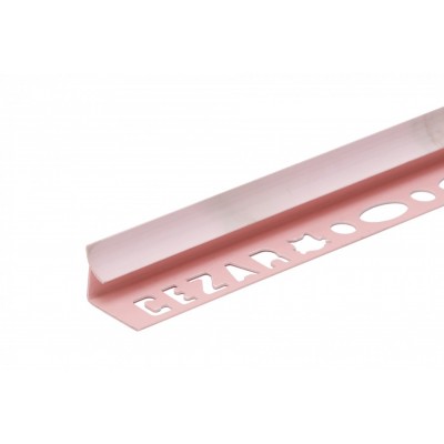 Profil wewnętrzny szeroki do glazury Różowy Krem PVC 9 mm 2,5 m