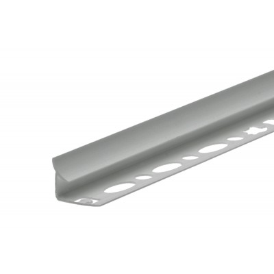 Profil wewnętrzny szeroki do glazury srebrny mat PVC 2,5 m