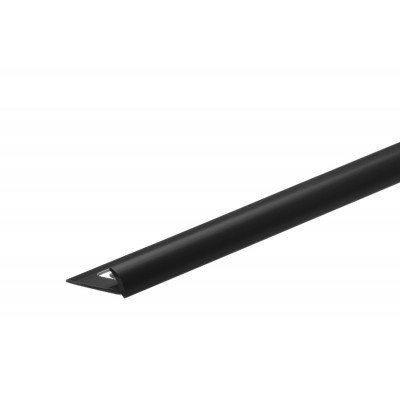 Profil zewnętrzny do glazury czarny PVC 2,5 m