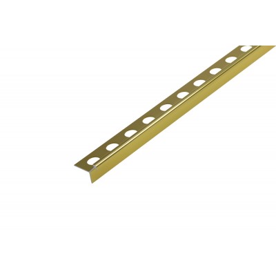 Profil zewnętrzny wąski do glazury złoty aluminium anoda poler 2,5 m
