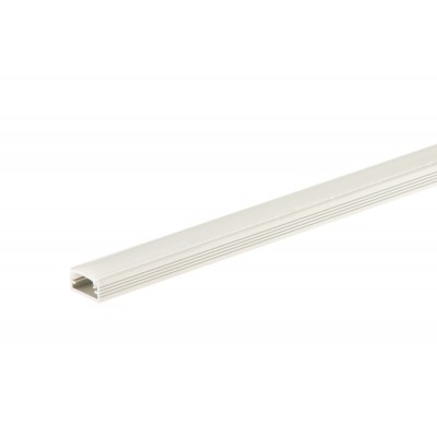 Profil aluminiowy do taśmy LED prosty z osłonką mleczną aluminium anoda 14x7mm 1m Srebrny