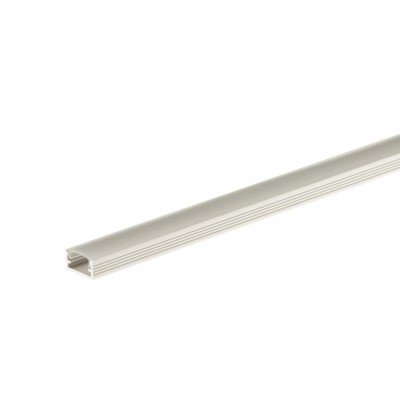 Profil aluminiowy do taśmy LED prosty z osłonką mrożoną aluminium anoda 14x7mm 1m Srebrny