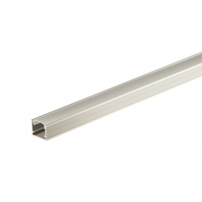Profil aluminiowy do taśmy LED prosty z osłonką mrożoną aluminium anoda 14x12mm 1m Srebrny