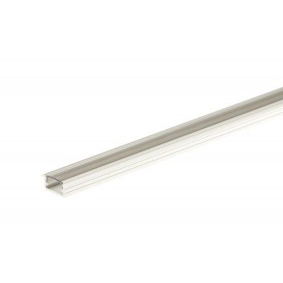 Profil aluminiowy do taśmy LED z kołnierzem osłonka transparentna aluminium anoda 14x7mm 1m Srebrny