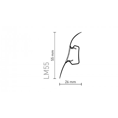 AKACJA SZARA 45 LISTWA LM55
