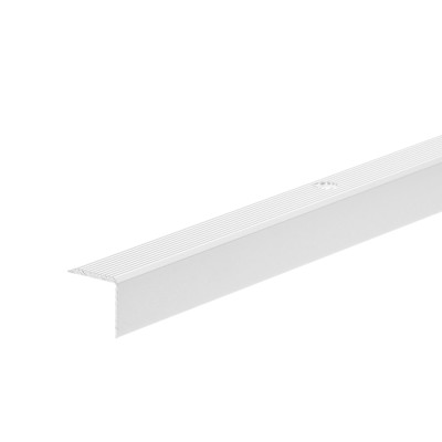 Profil schodowy ryflowany aluminium anoda srebrny 20x20 mm