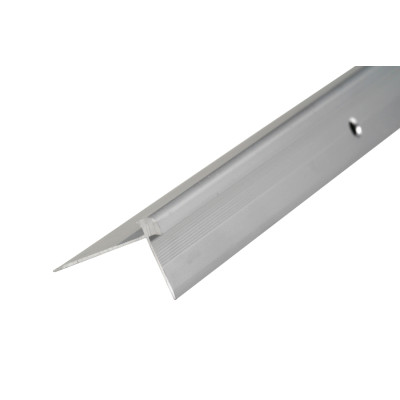 Profil schodowy krawędziowy do paneli LVT aluminium anoda 5mm 2,7m Srebrny