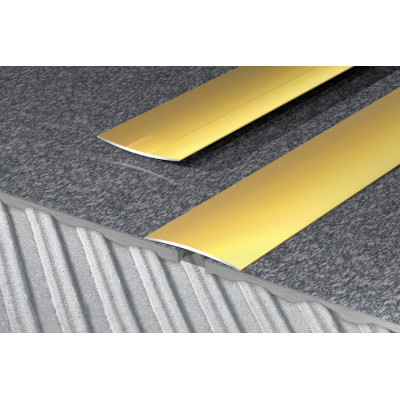 Profil progowy owalny klejony 80 mm aluminium anoda