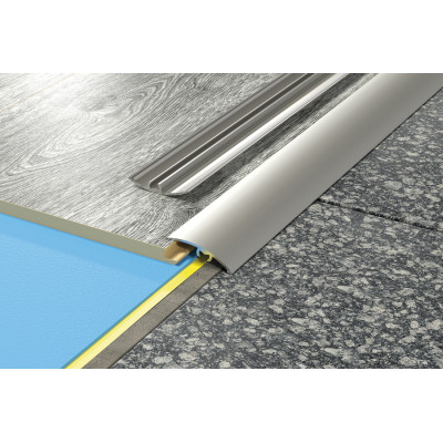 Profil progowy wciskany aluminium anoda szczotkowana poler 35 mm 93 cm 5 sposobów montażu