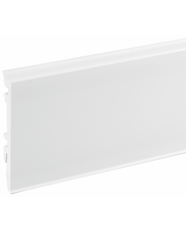 Listwa przypodłogowa Masterline PVC Biały RAL 9003 Mat 80 mm 2,2 m