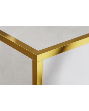 Kostka narożna do profili Qs złoty połysk