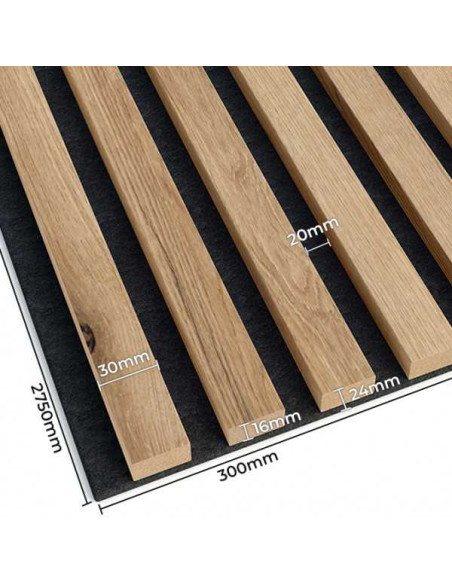 Lamele na filcu - dąb artisan