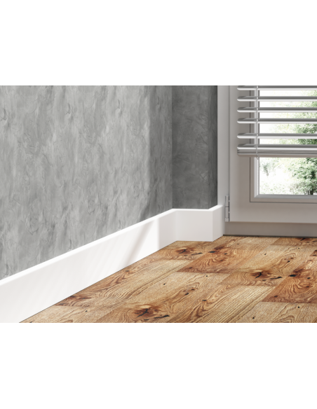 Listwa przypodłogowa PVC Cezar Status Line 80x15 mm