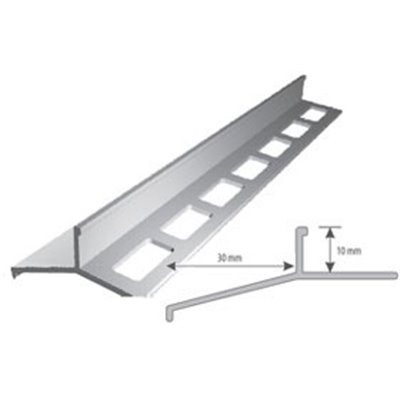 Srebrny okapnik 250cm balkonowy al. anoda srebrny 